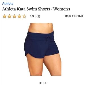 Black Athleta Swim Shorts